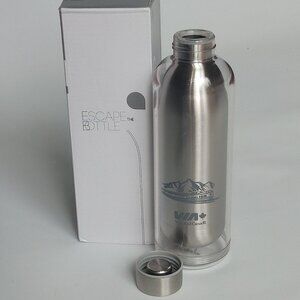 VIA RAIL Canada Stainless Steel Water Bottle BNIP Train Travel Bottle